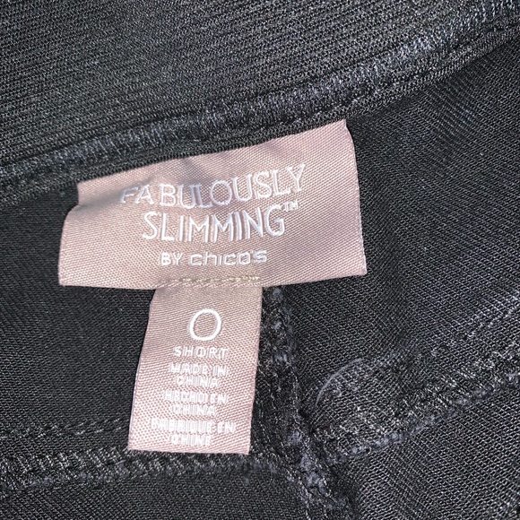 Chico’s Fabulously Slimming Black Stretch Denim - Picture 2 of 6